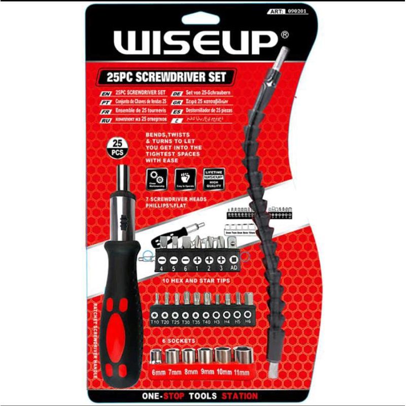 GENERICO - JUEGO DE PUNTAS DE DESTORNILLAADOR 25PCS WISEUP