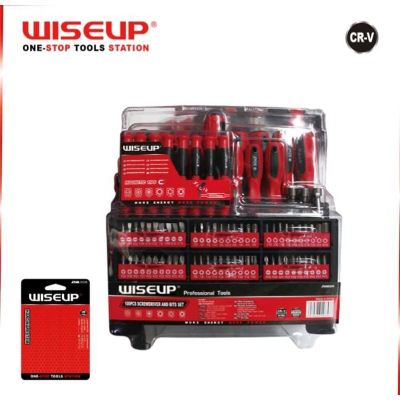 GENERICO - JUEGO SET DE DESTORNILLADORES  100 PCS WISEUP
