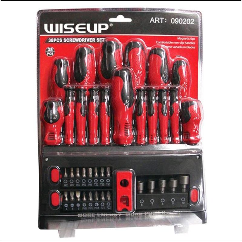 GENERICO - JUEGO SET DE DESTORNILLADORES  38 PCS WISEUP