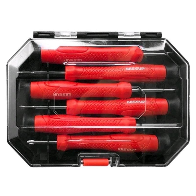GENERICO - JUEGO SET DE DESTORNILLADORES  6 PCS WISEUP
