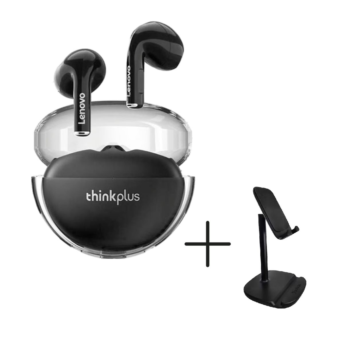 LENOVO - Audífonos Bluetooth Lenovo LP80 Pro Negro Más Soporte Para Celular