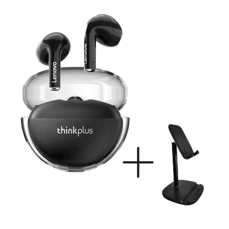 LENOVO - Audífonos Bluetooth Lenovo LP80 Pro Negro Más Soporte Para Celular