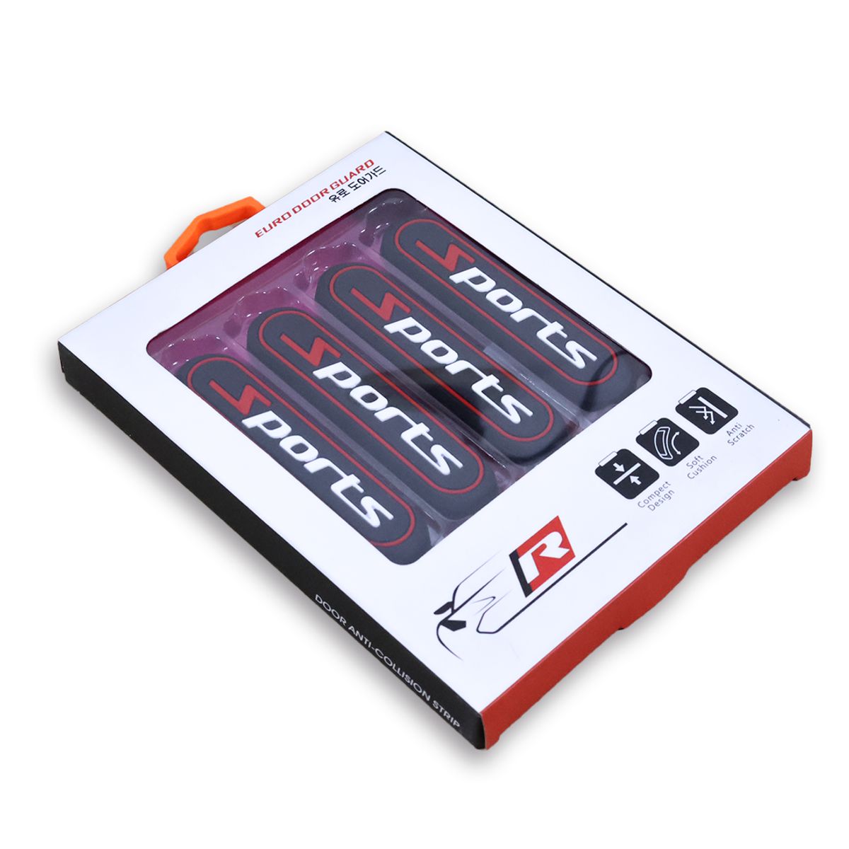 GENERICO - PROTECTOR DE PUERTA PARA  AUTOS DISEÑO SPORTS