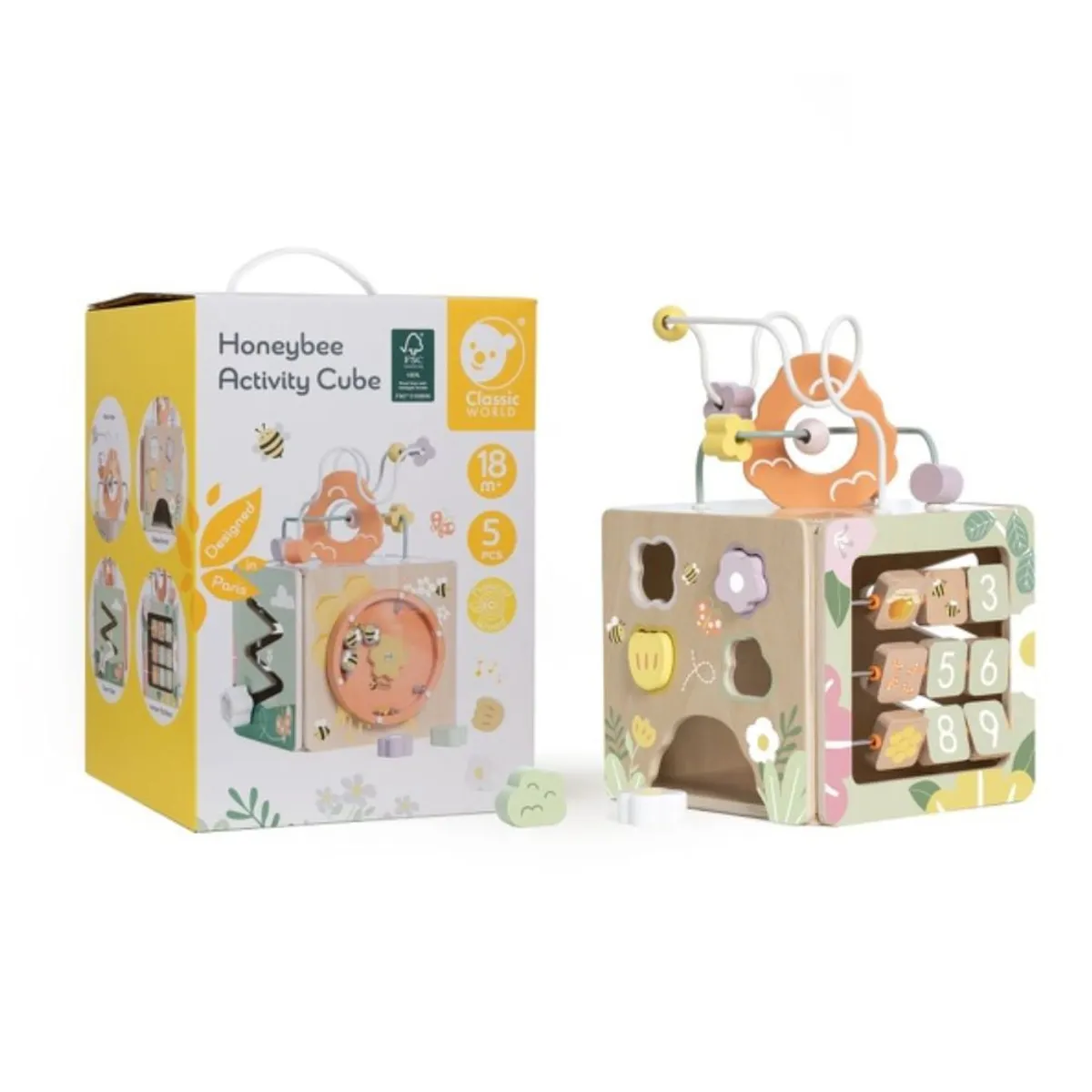 CLASSIC WORLD - Cubo Actividades Abeja Honeybee Activity Cube Classic World