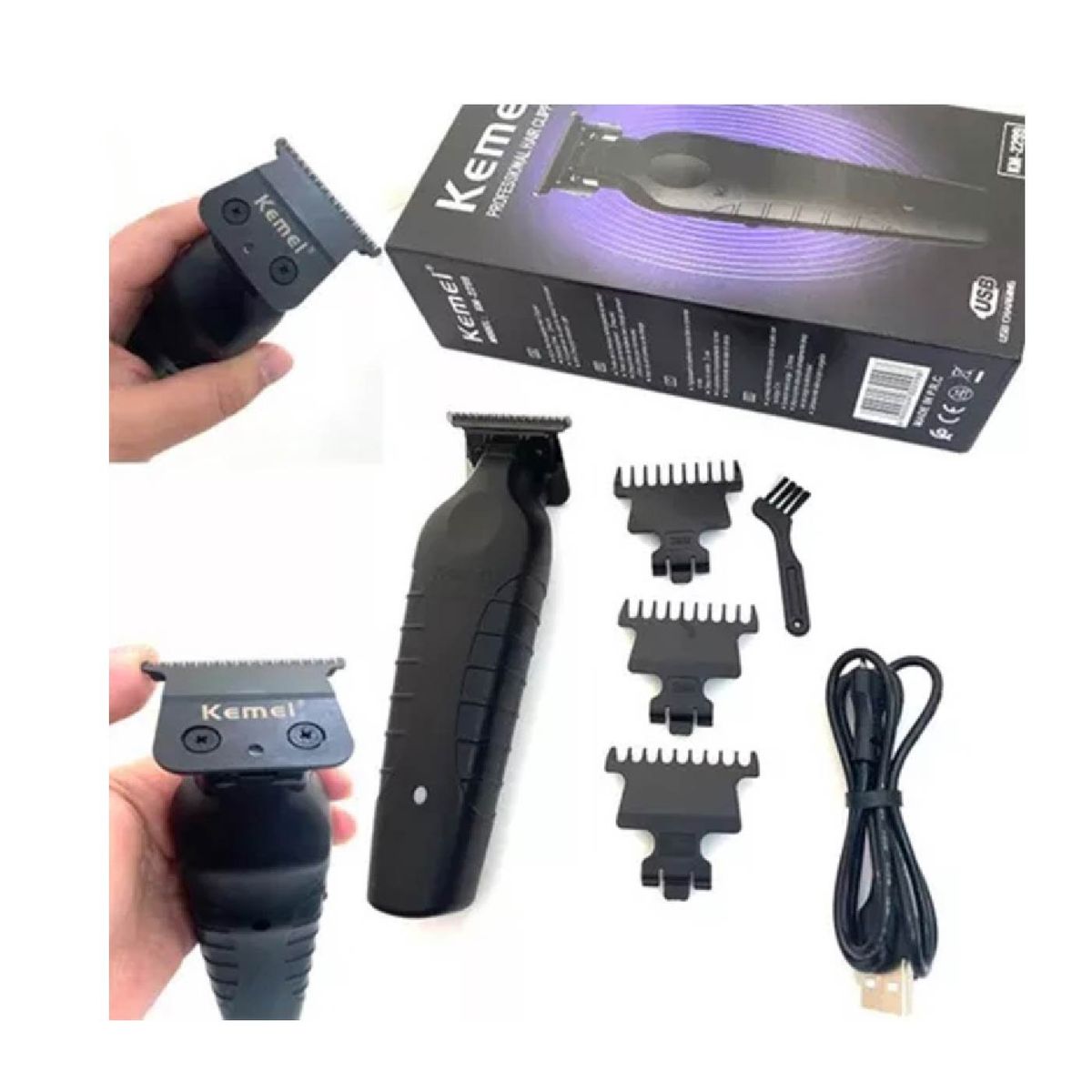 KEMEI - Maquina de cortar cabello TRIMER  Profesional  KEMEI