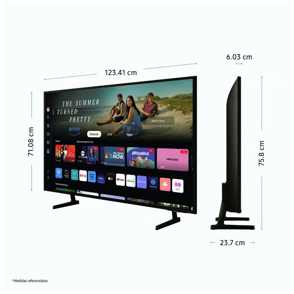 SAMSUNG - Televisor Samsung LED 55 Crystal UHD 4K 55DU7000 Tizen OS Smart TV