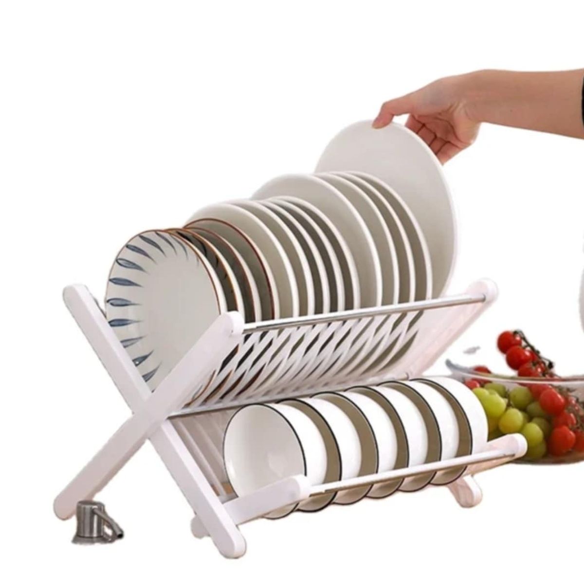 GENERICO - Escurridor de platos de Cocina para Platos Tazones modelo X