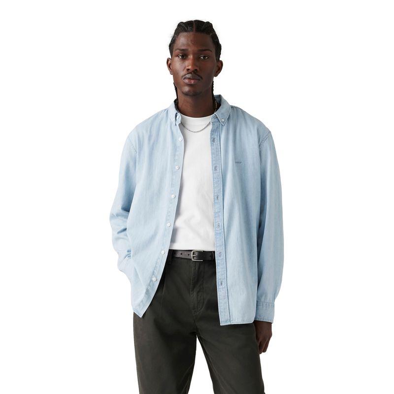 LEVIS - Camisa Hombre Authentic Button Down Azul Levis