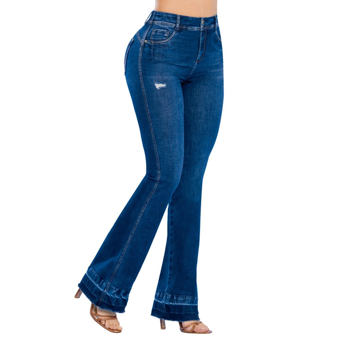 TYT - jean semicampana denver tyT jeans índigo licrado azul oscuro