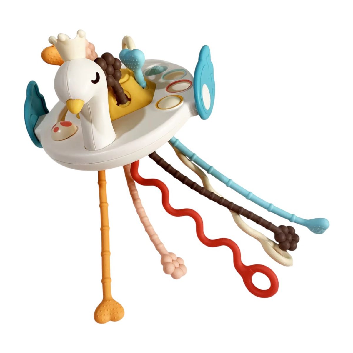 GENERICO - Juguete Sensorial Interactivo Montessori 6 en 1 Cisne