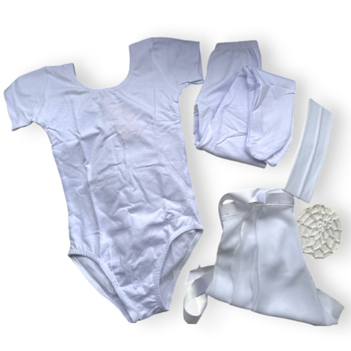 GENERICO - CONJUNTOS  TRAJE  DE BALLET CON FALDA ENVOLVENTE - BLANCO