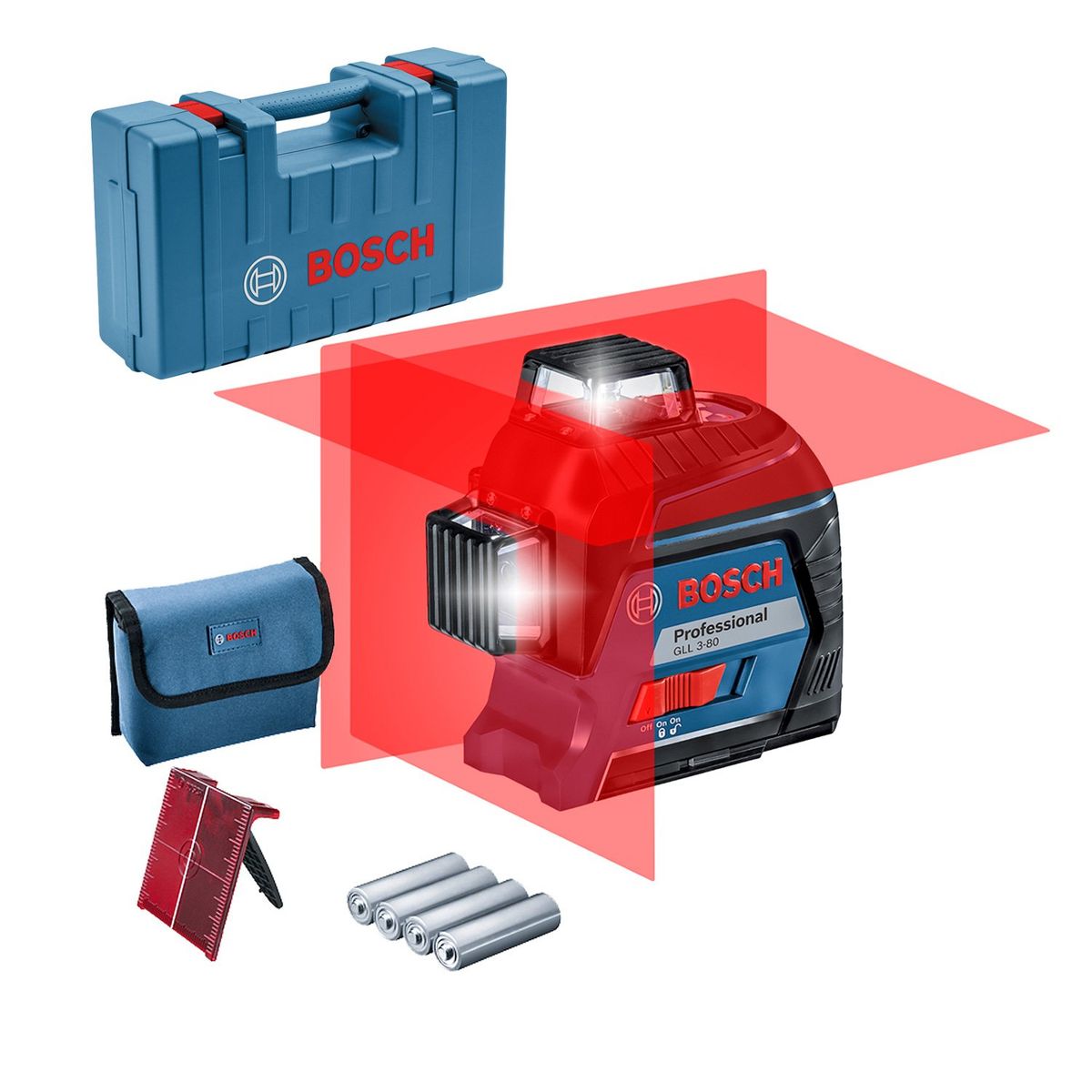 BOSCH - Nivel Laser Rojo Bosch GLL 3-80 12 Lineas