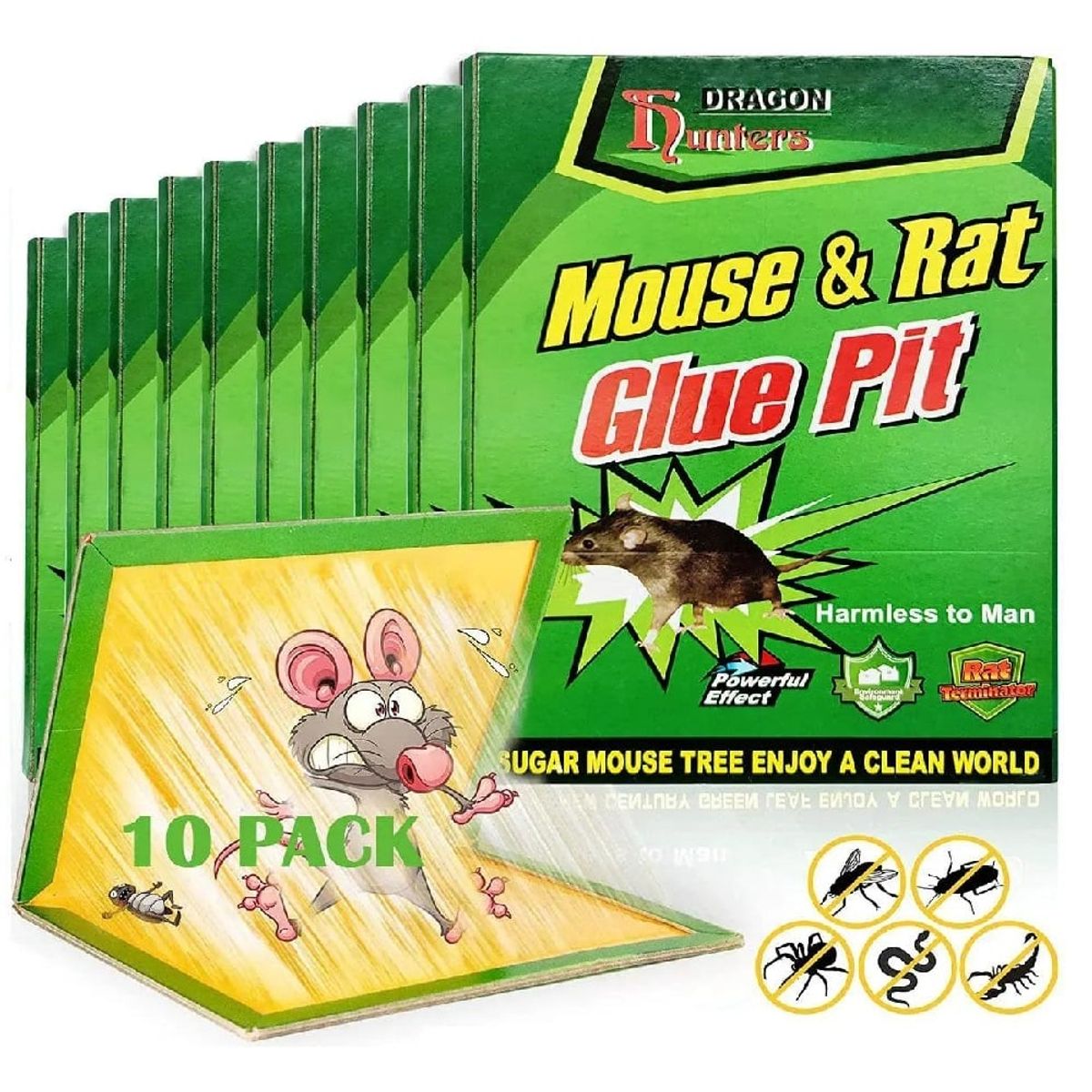 OTTOWARE - Trampa Adhesiva para Ratones x 10