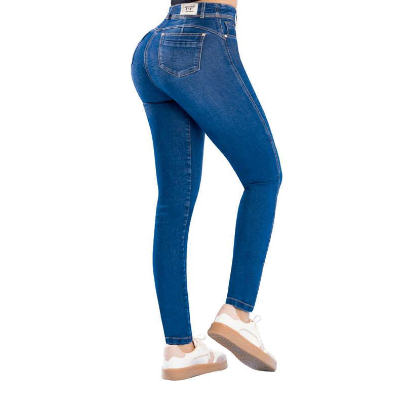 TYT - jean ochentero ocaso tyT jeans tiro súper alto azul medio