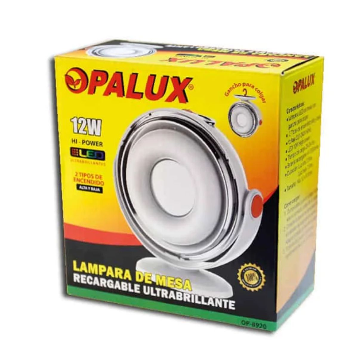 OPALUX - Lámpara de Mesa LED 12W OP-8920 OPALUX