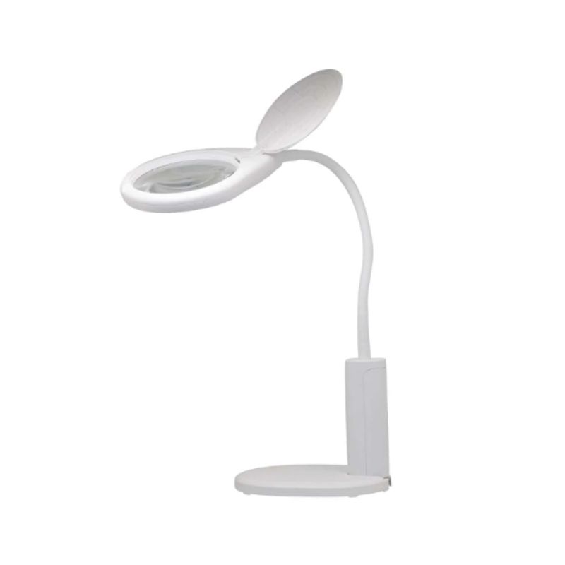 GENERICO - Lámpara de Mesa Ajustable con Lupa y Luz Led Blanco NOTJ120C