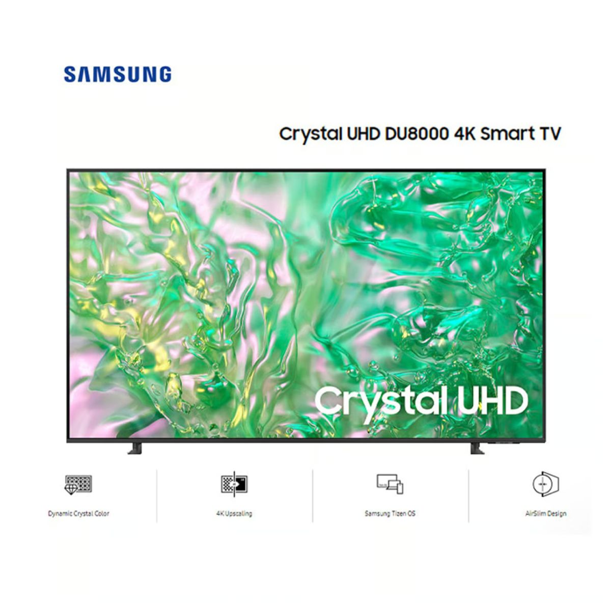SAMSUNG - Televisor SAMSUNG 55 Crystal UHD 4K Tizen OS Smart TV 55DU8000