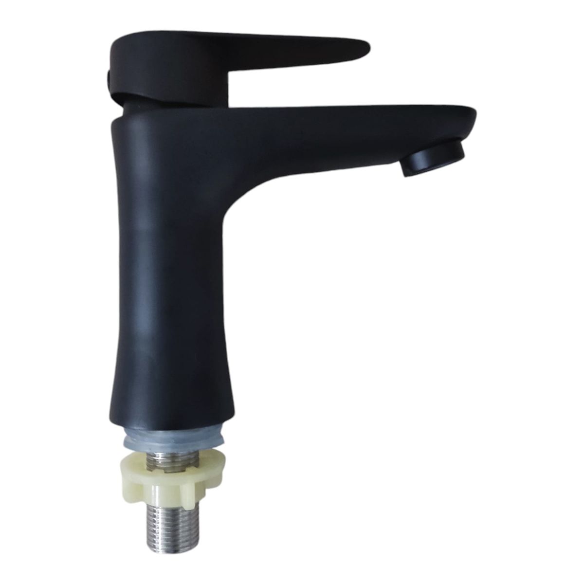 APACHE - Grifo Caño Monomando Lavabo Fantini Agua Fría Negro Mate de Acero