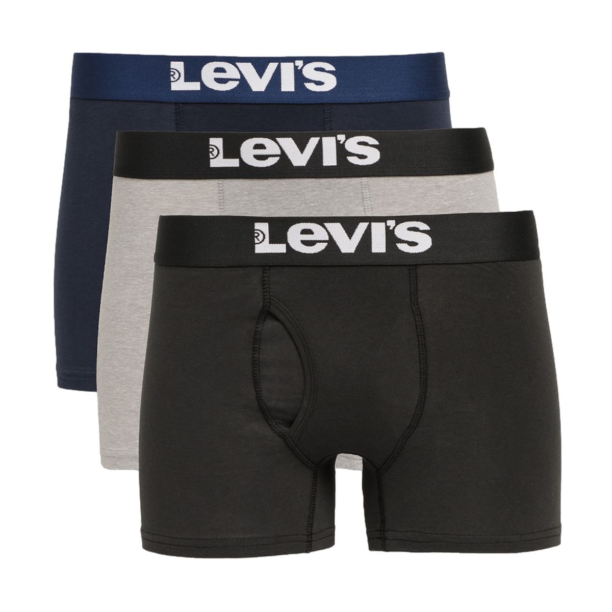 LEVIS - Boxer Hombre 3 Pack Negro Levis