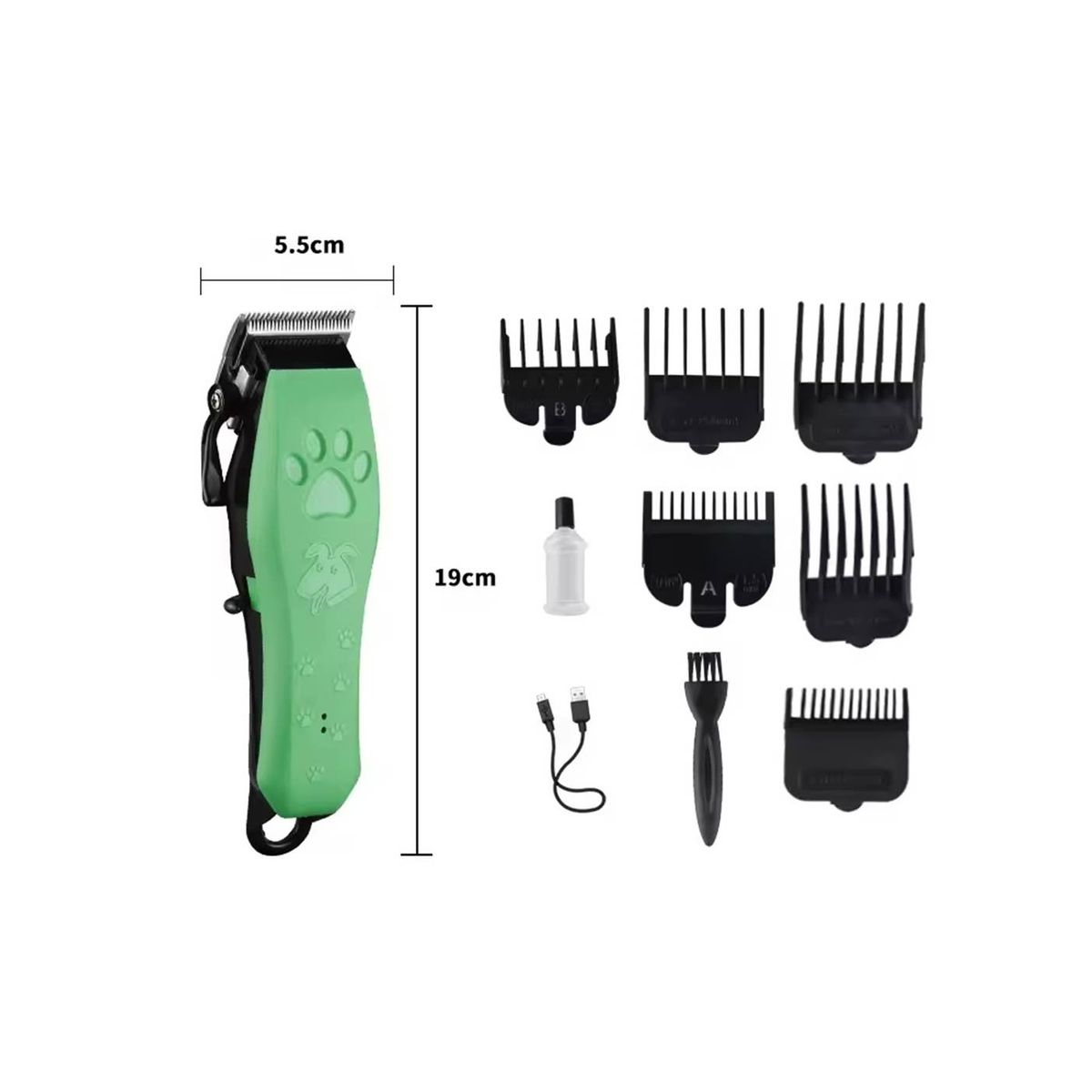 KEMEI - Maquina cortadora de pelo mascotas perro gato KEMEI
