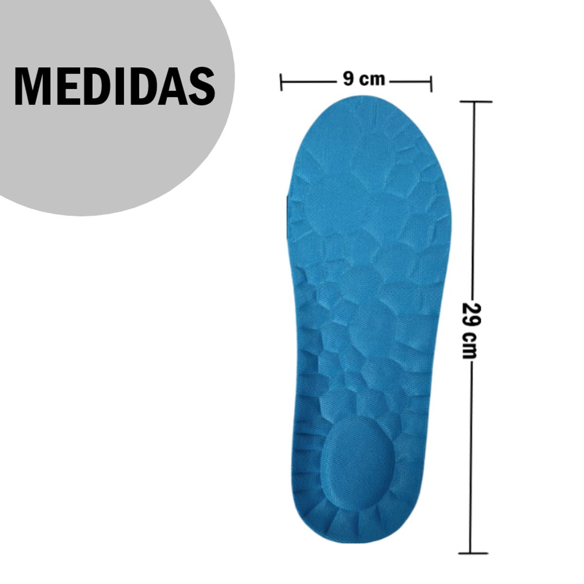 GENERICO - Plantilla para zapatos Transpirable Recortable - Talla 35-45