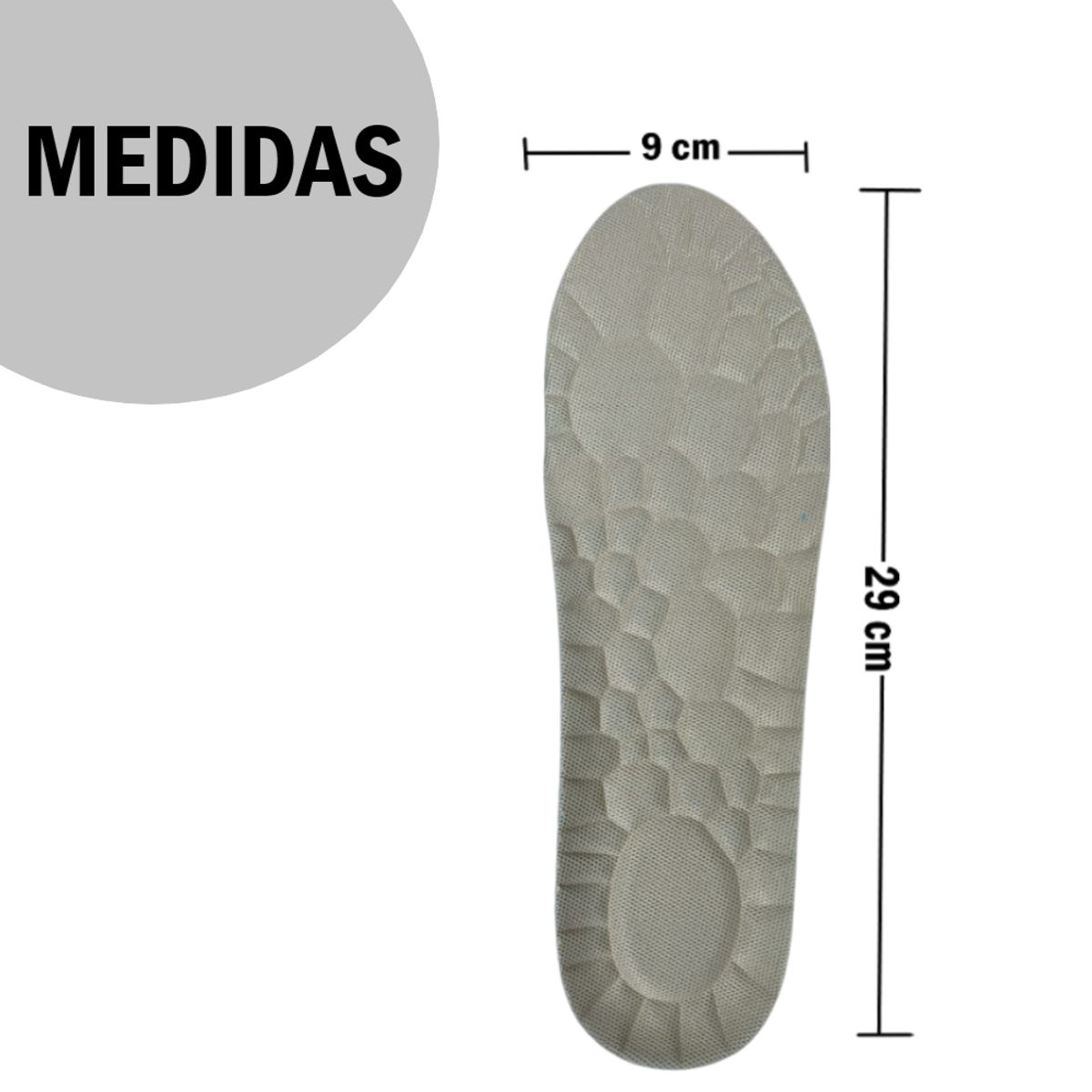 GENERICO - Plantilla para zapatos Transpirable Recortable - Talla 35-45