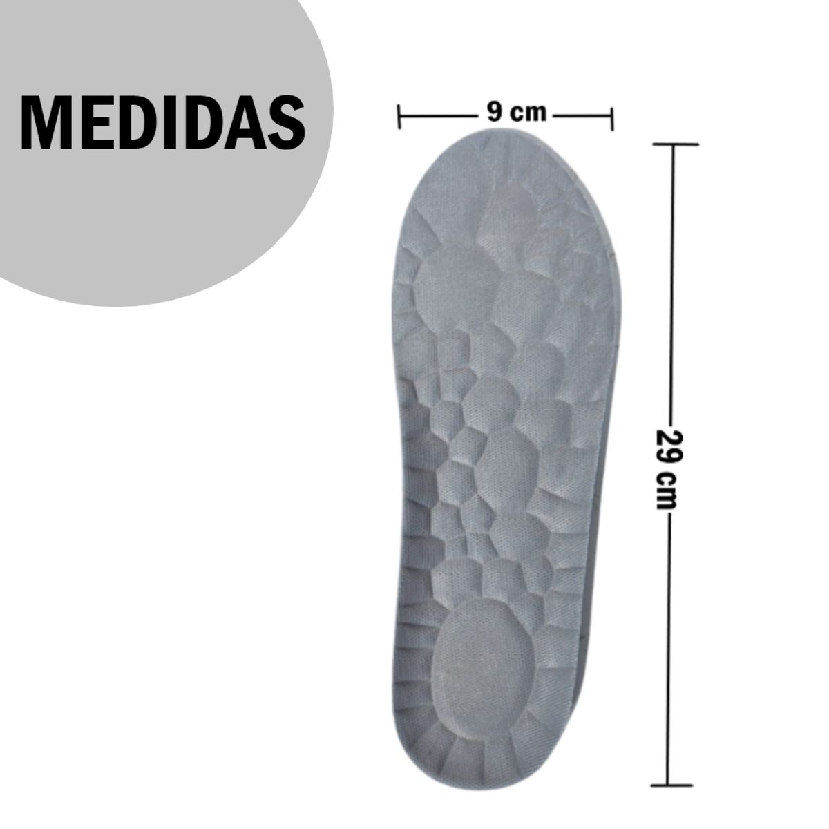 GENERICO - Plantilla para zapatos Transpirable Recortable - Talla 35-45