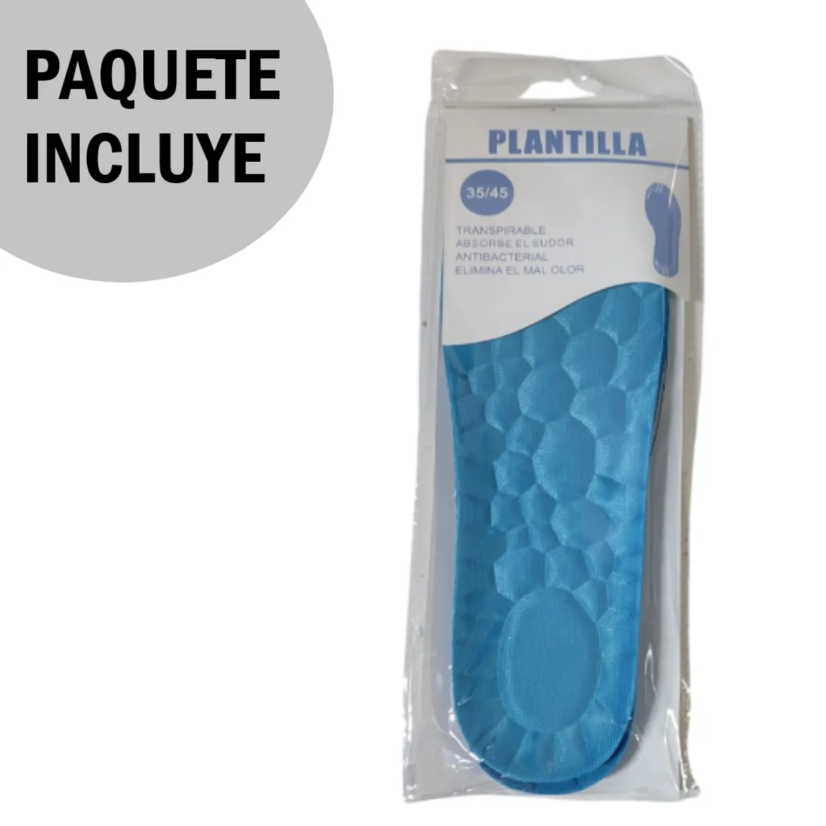 GENERICO - Plantilla para zapatos Transpirable Recortable - Talla 35-45