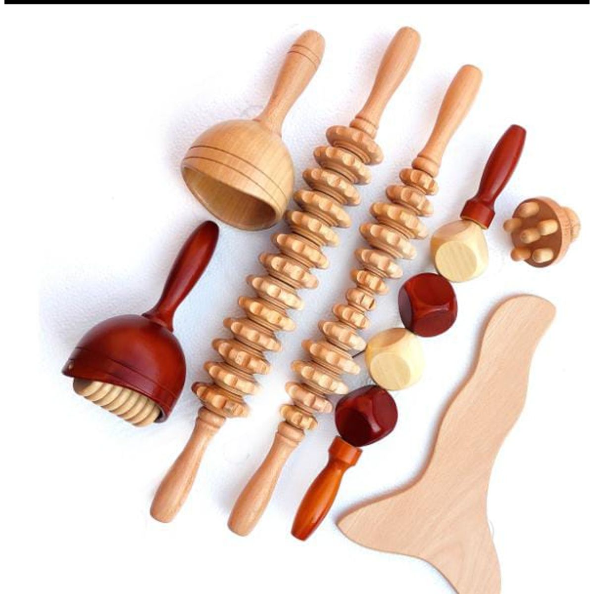 GENERICO - Maderoterapia Corporal Kit de 7 piezas