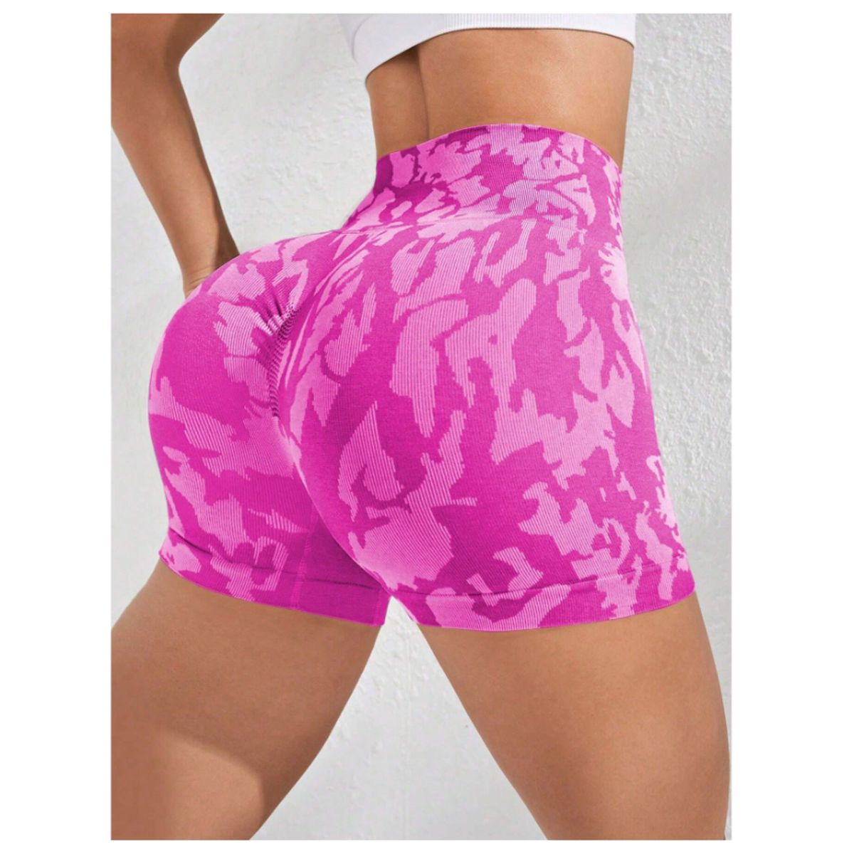 GENERICO - SHORTS PUSH UP DEPORTIVOS FUCSIA MARMOL