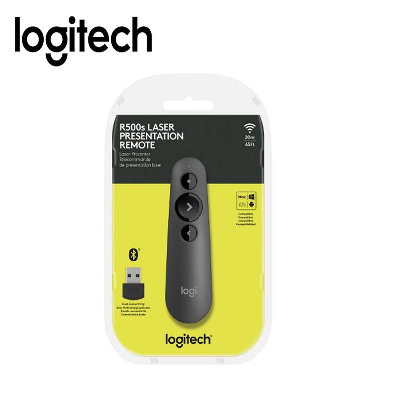 LOGITECH - Puntero Logitech R500 Inalambrico 20m Laser Rojo