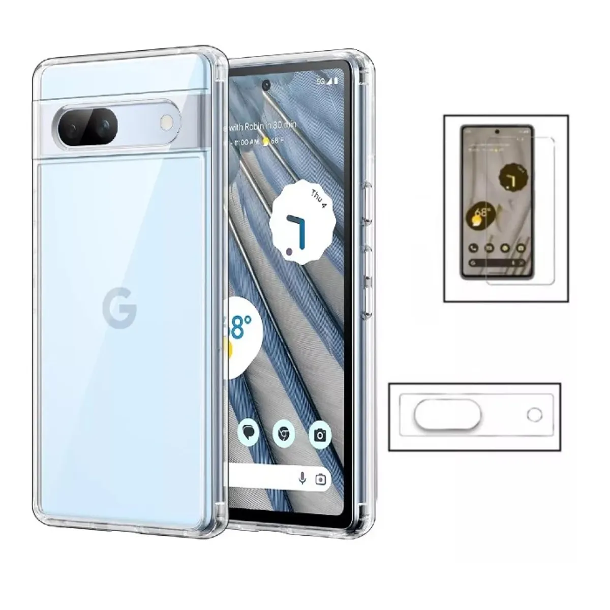 A BRAND - Case funda protector google pixel 7a mica vidrio pantalla y camara