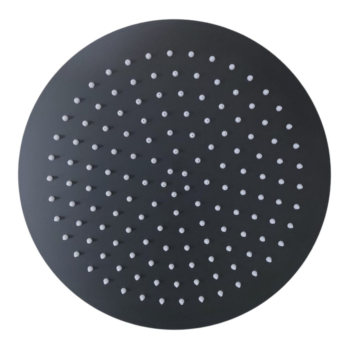 GENERICO - Combo Set Mezcladora Redonda Ducha 30cm Completa Negro Mate