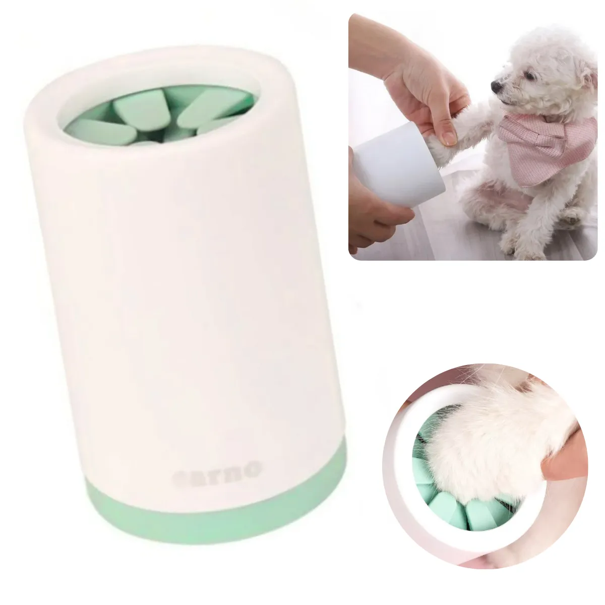 GENERICO - LIMPIA PATITAS PARA MASCOTAS CARNO CHICO VERDE