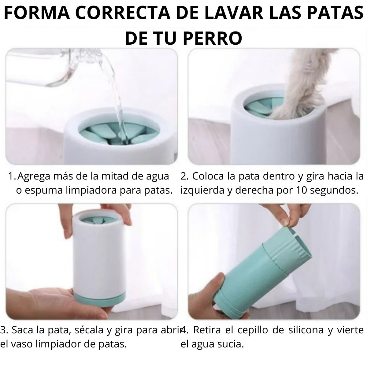 GENERICO - LIMPIA PATITAS PARA MASCOTAS CARNO CHICO VERDE