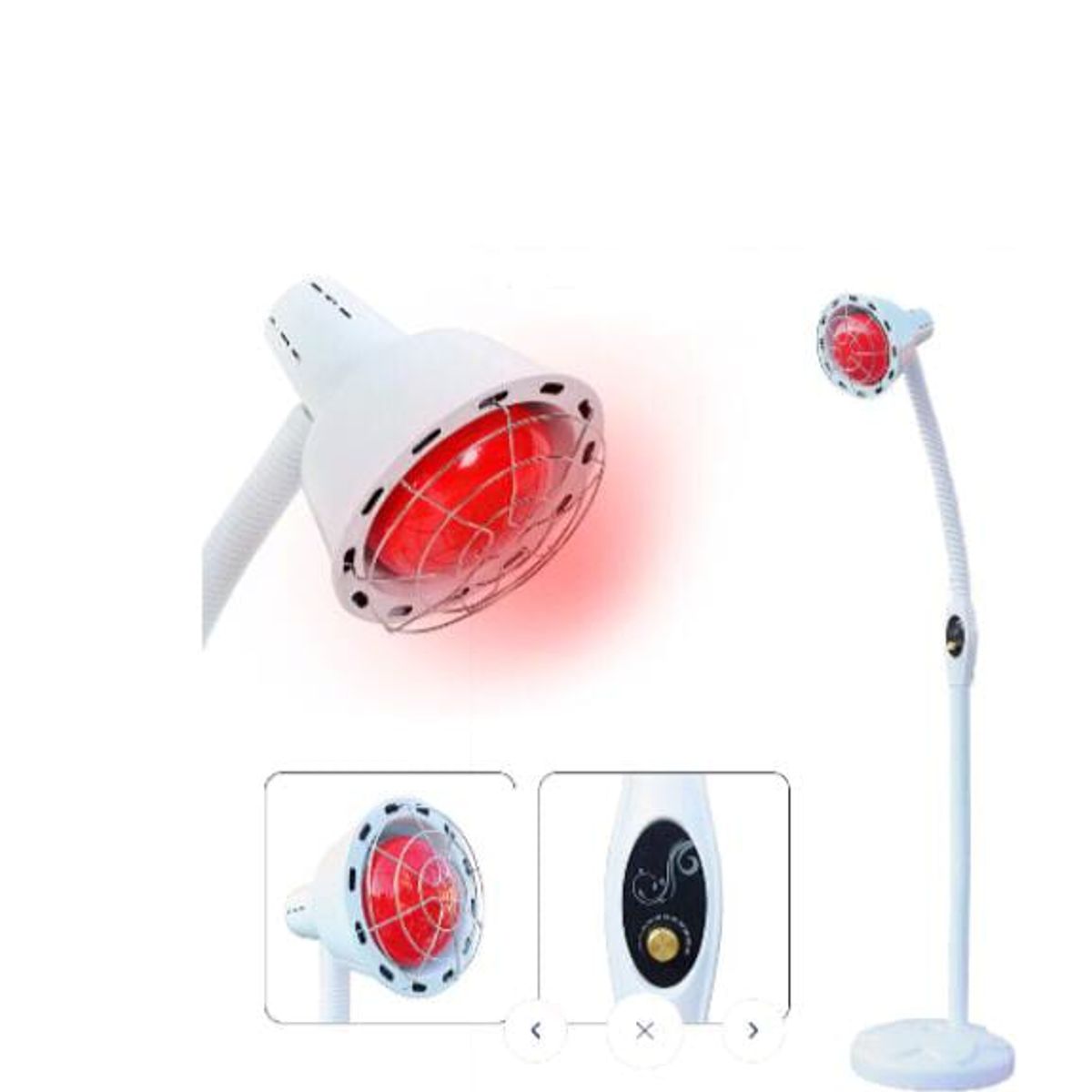 GENERICO - Lampara Infrarroja  Base 275W Blanco