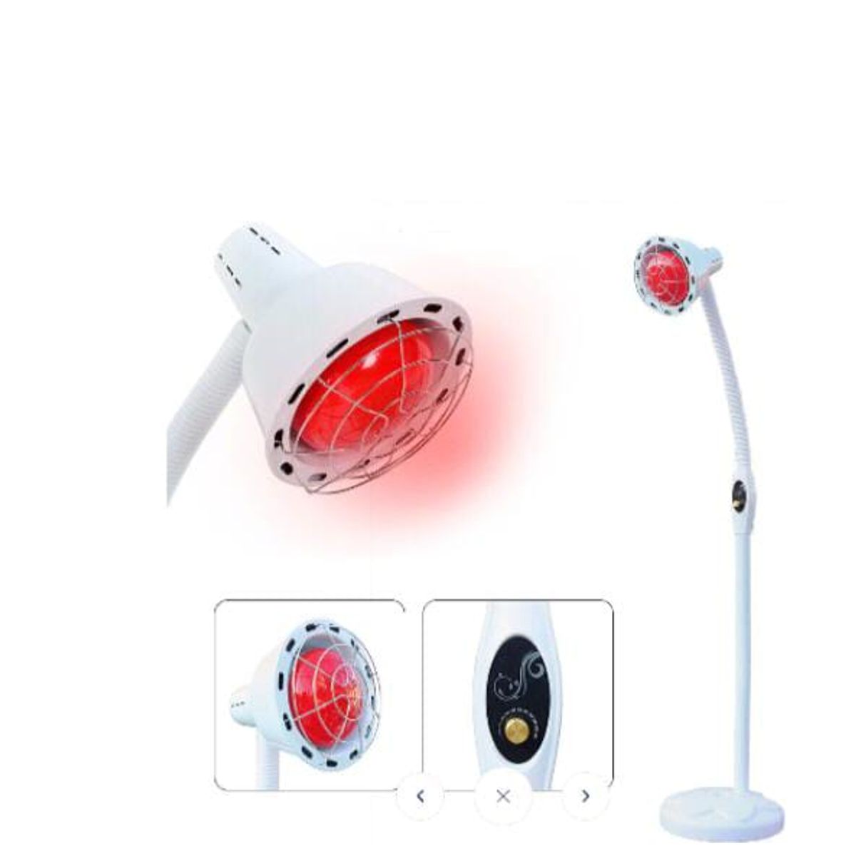 GENERICO - Lampara Infrarroja  Base 275W Blanco