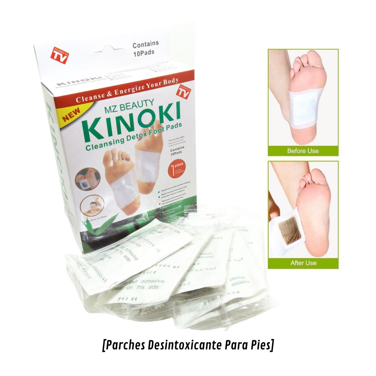 GENERICO - KINOKI Parches Desintoxicantes Para Pies