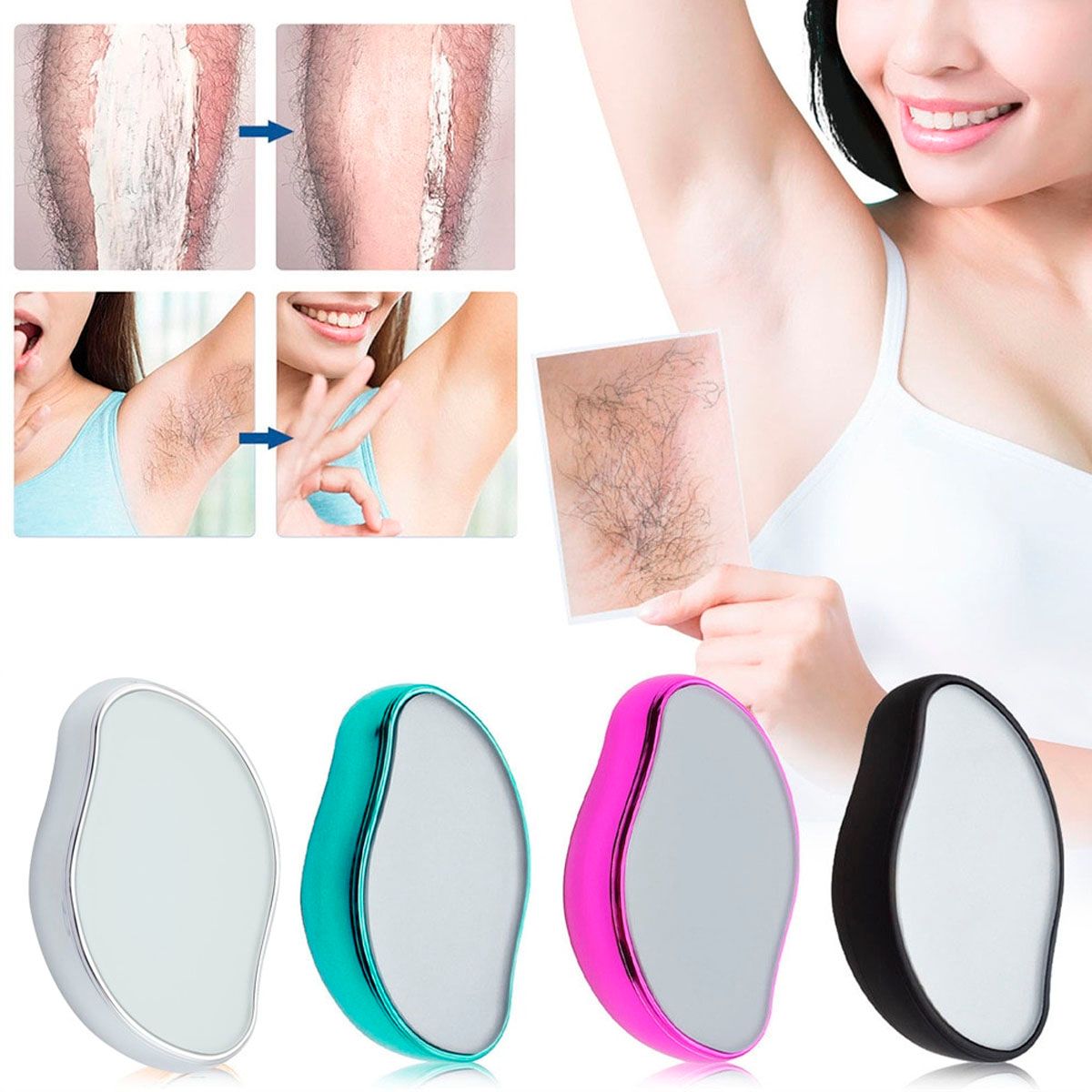 GENERICO - Depilador de Cristal piedra corporal