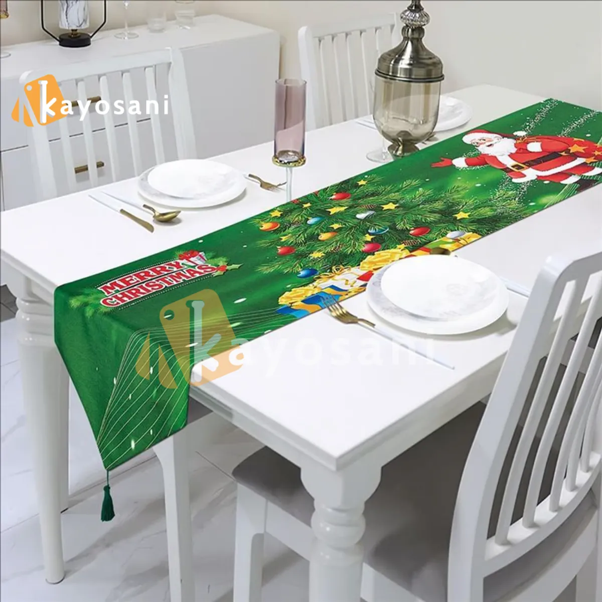 CASATEX - Camino de Mesa Navideño 33x180 cm PAPA NOEL Nº2