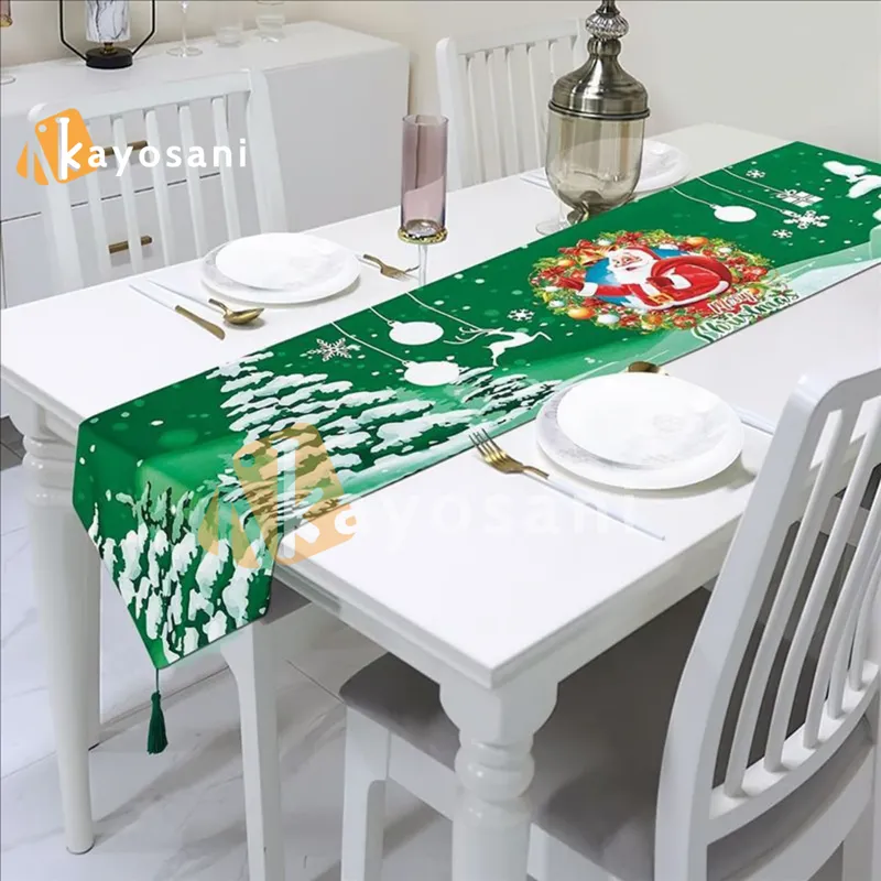 CASATEX - Camino de Mesa Navideño 33x180 cm PAPA NOEL Nº3