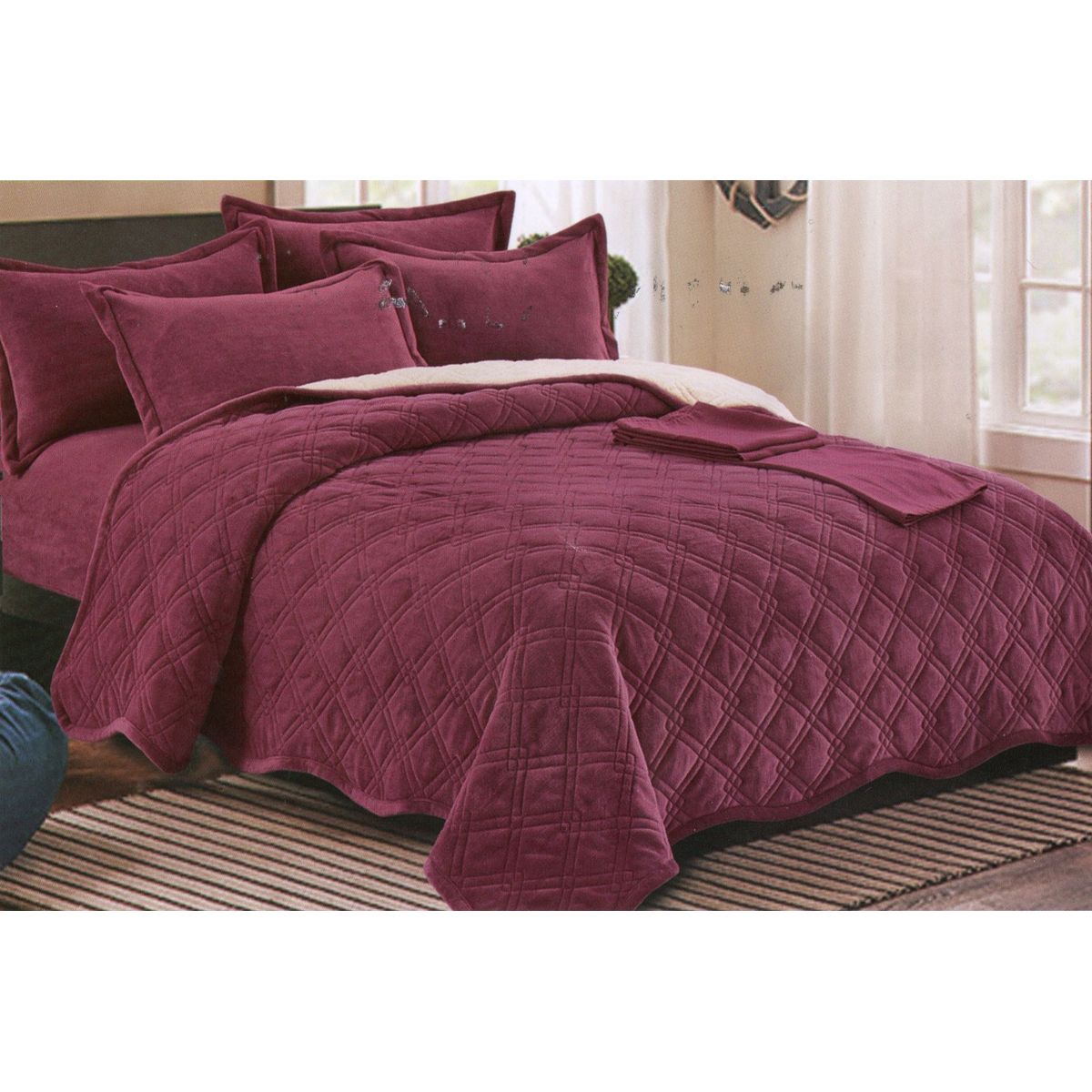 MINGDA - Set de Edredón Skin 2Pz + Sabanas + Fundas de 5 Pz 100% Garantizado