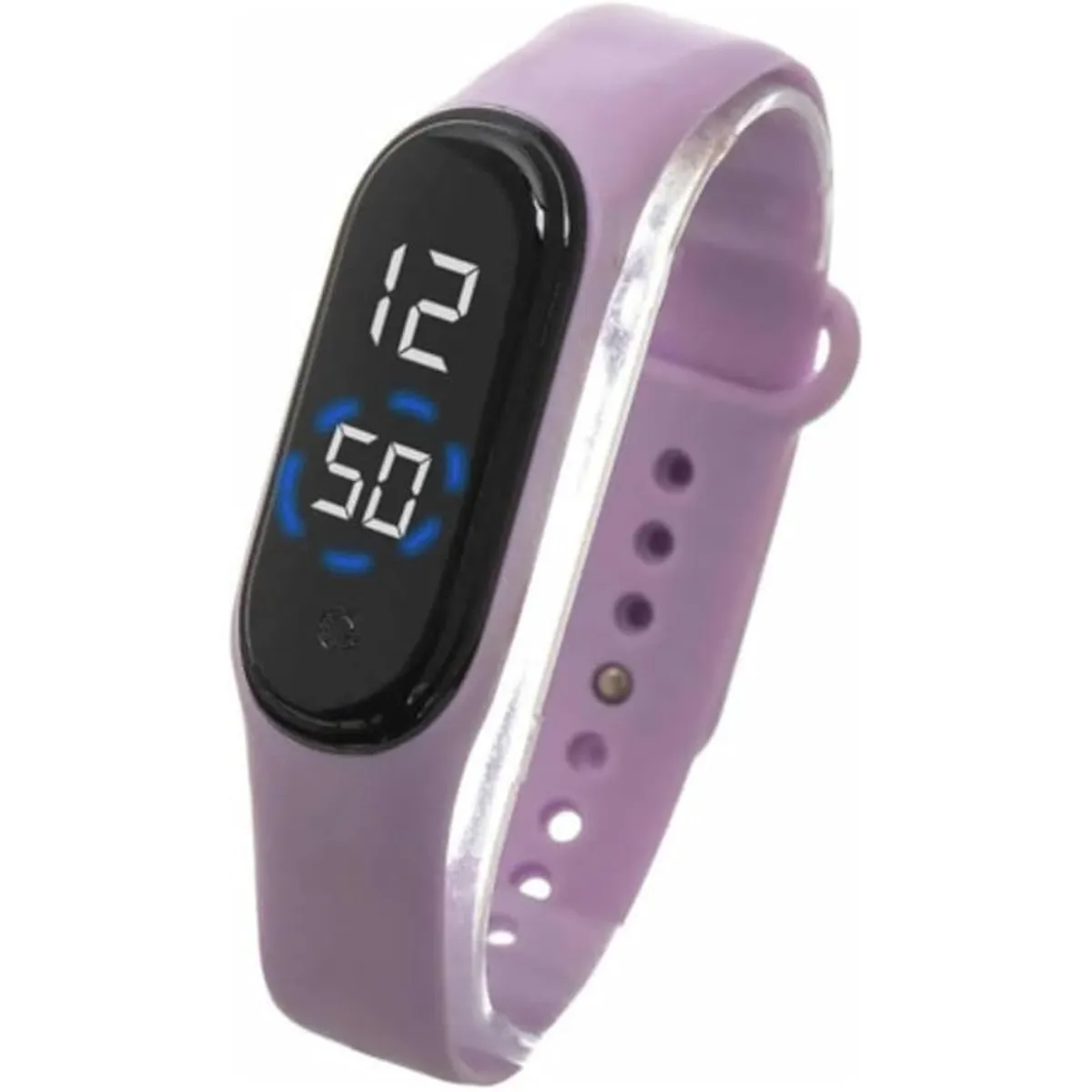 GENERICO - Reloj pulsera digital de silicona - ROSADO