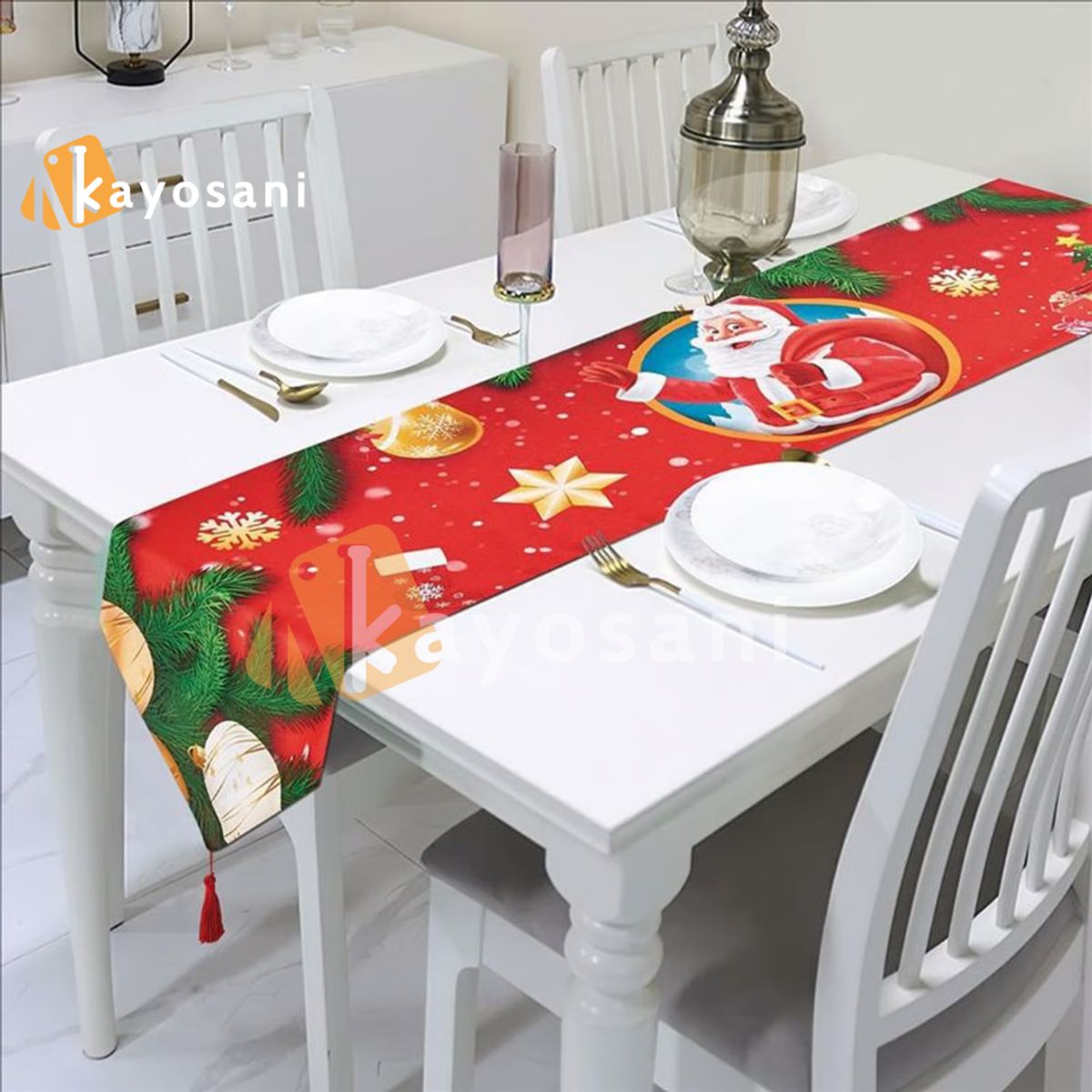 CASATEX - Camino de Mesa Navideño 33x180 cm PAPA NOEL Nº6