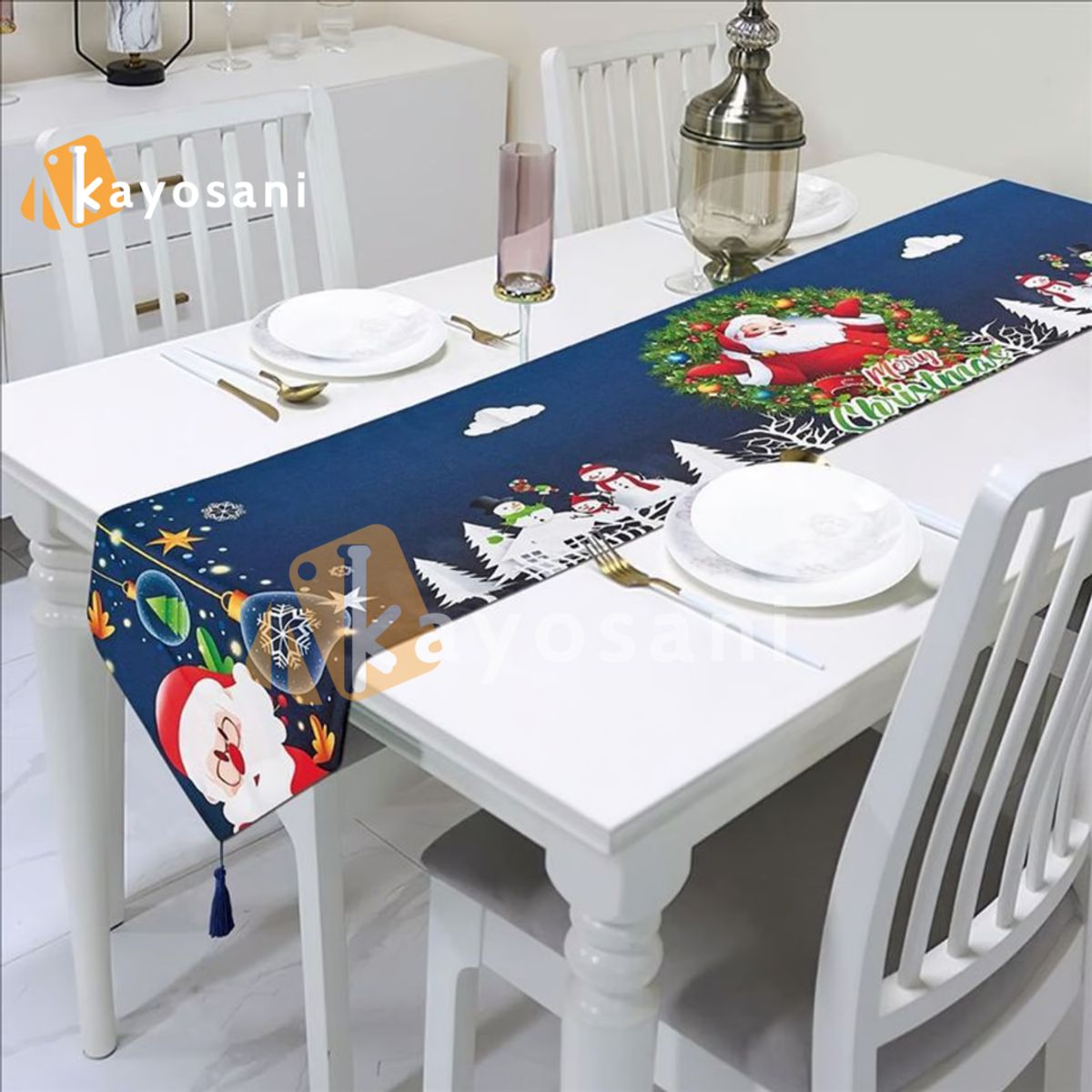 CASATEX - Camino de Mesa Navideño 33x180 cm PAPA NOEL Nº7