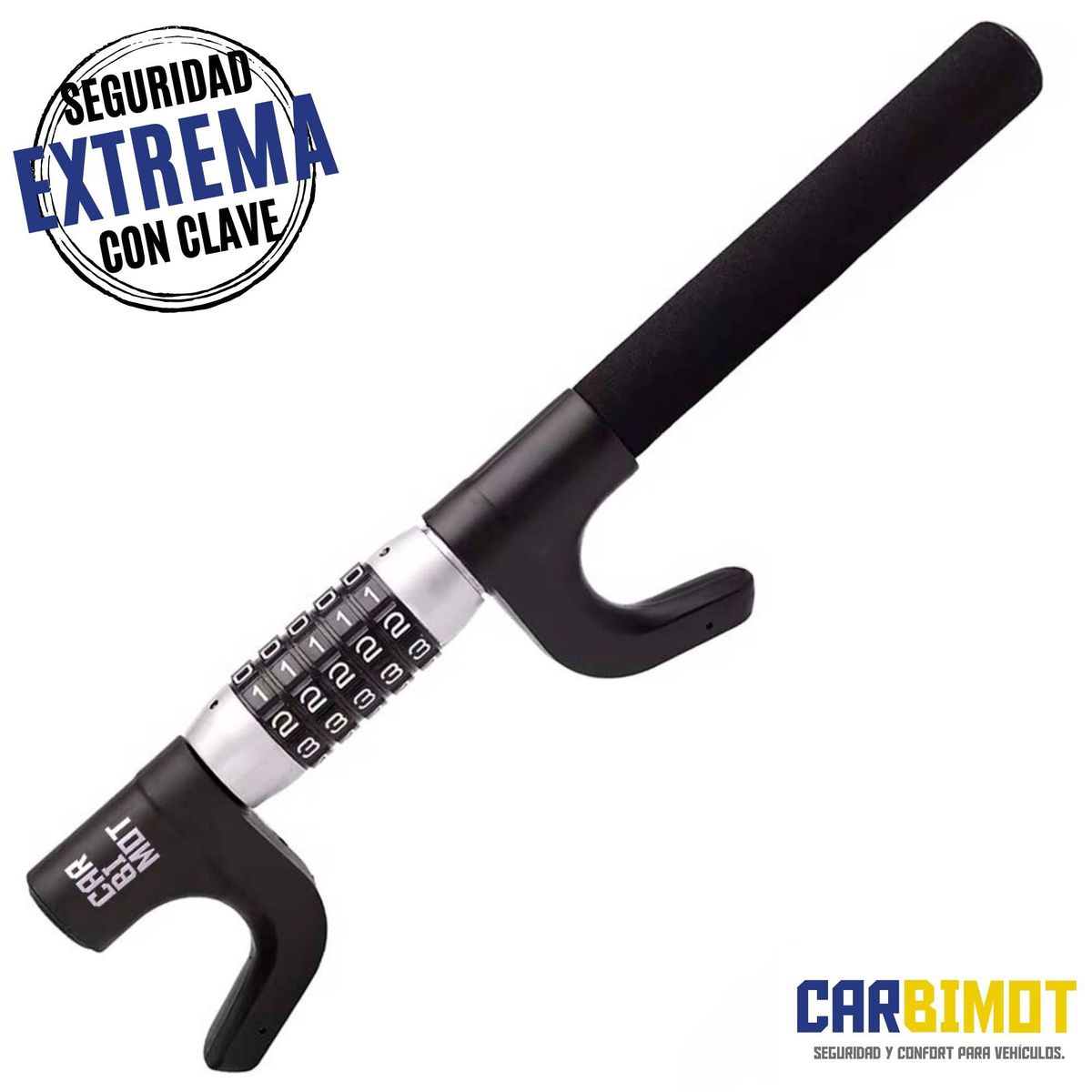 GENERICO - SEGURO BLOQUEO TRABA PEDAL VOLANTE TIMON ANTIRROBO VEHICULOS