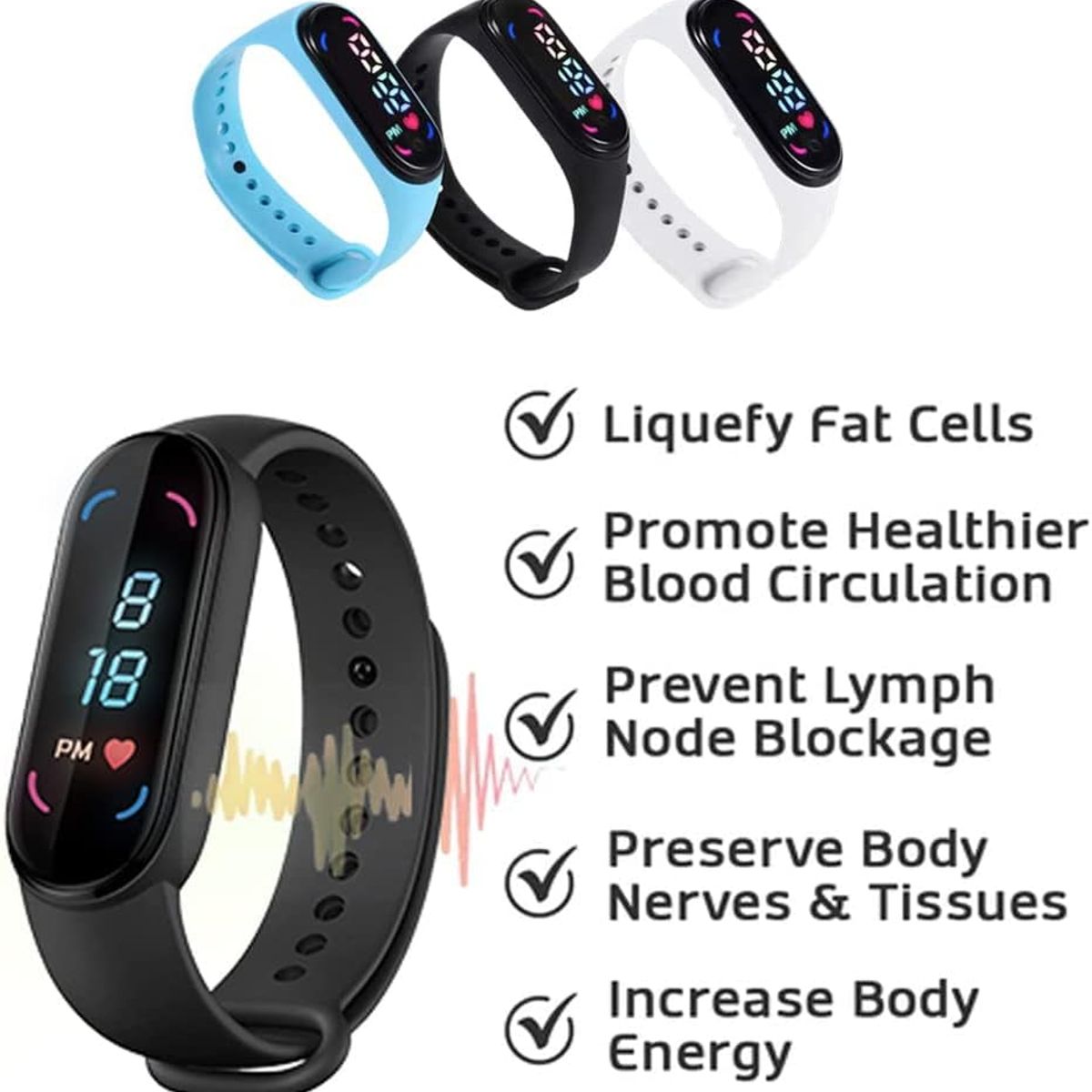 GENERICO - Reloj Digital LED Pulsera con pantalla táctil impermeable