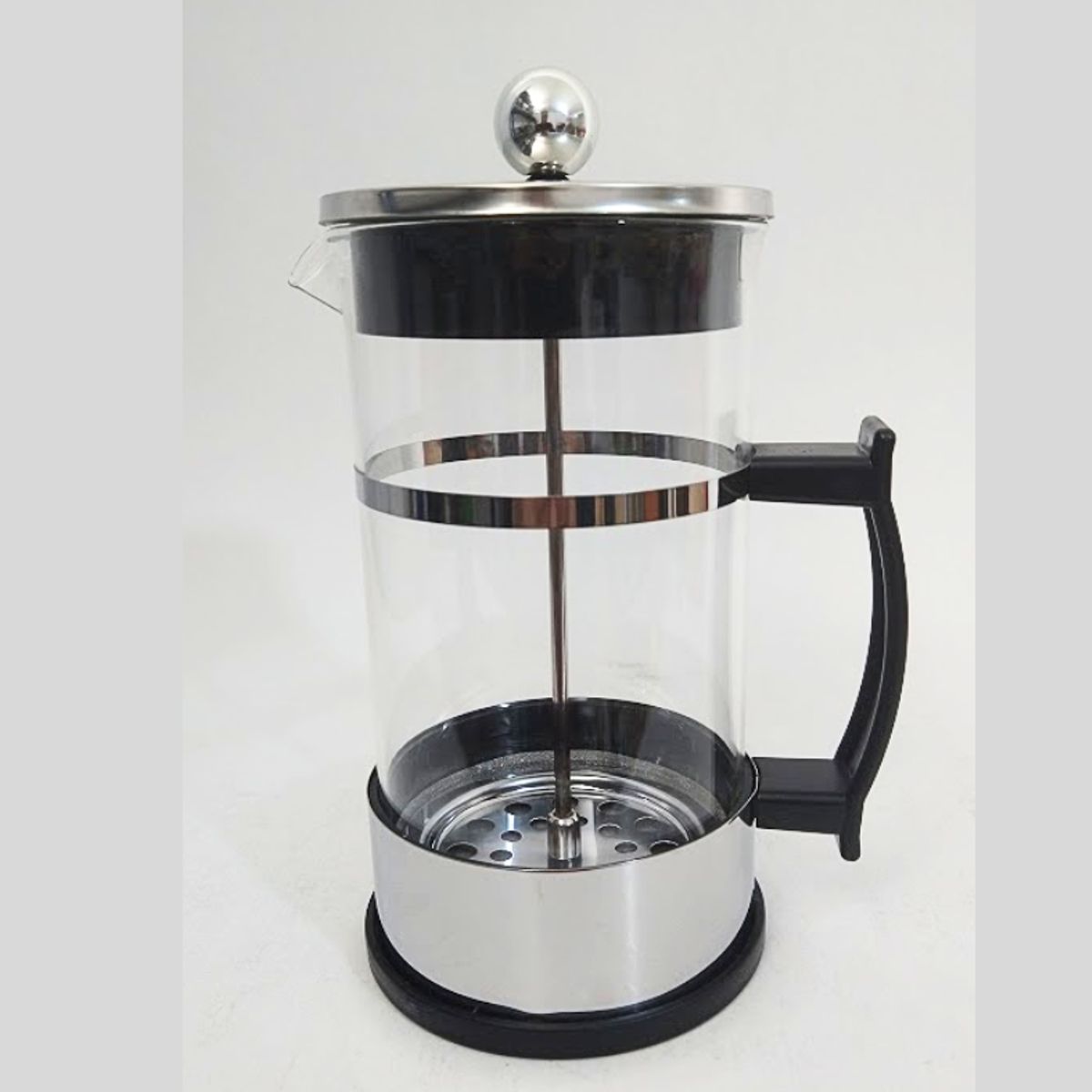 GENERICO - Cafetera prensa francesa plateada de 600 ml