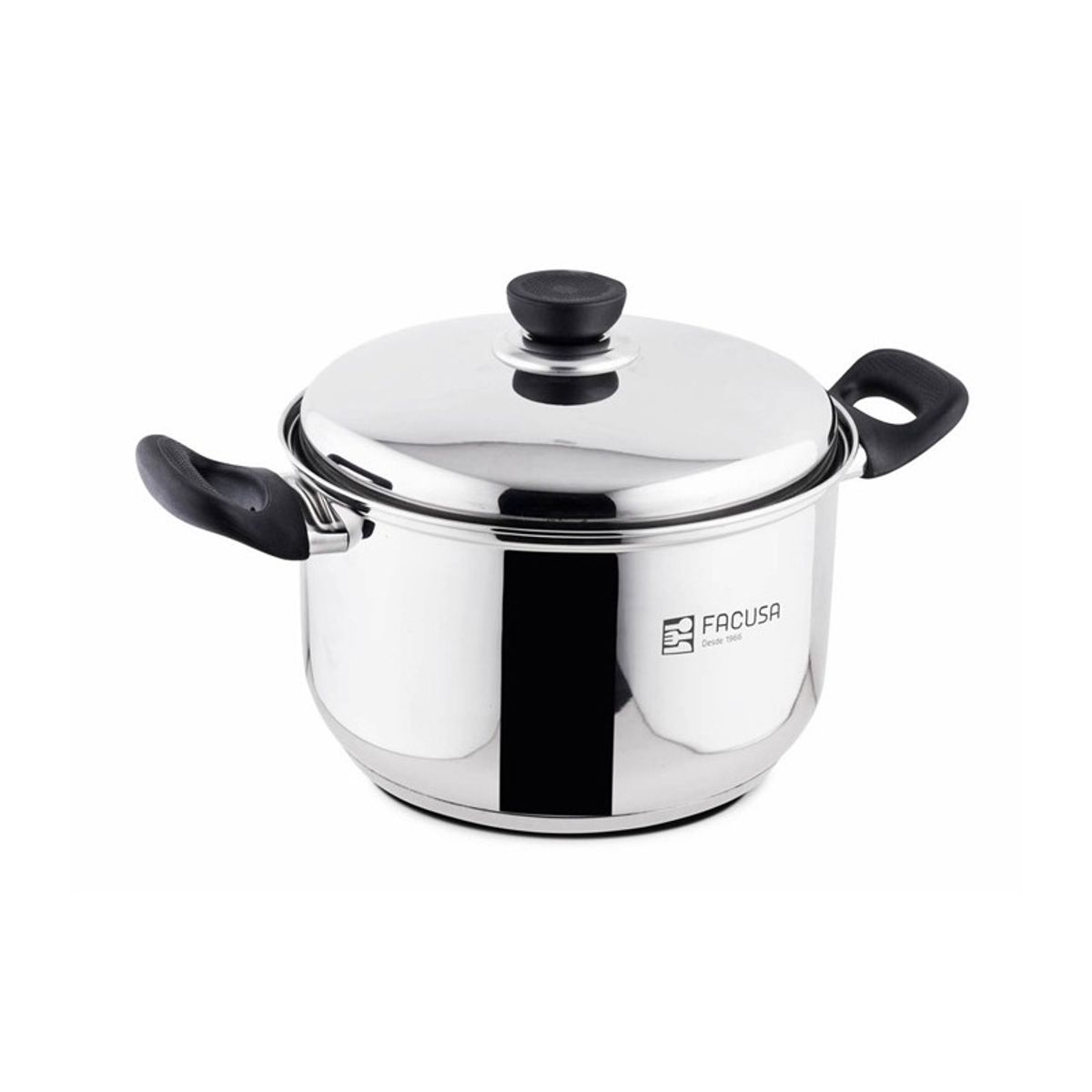 FACUSA - Juego de Ollas 6 piezas Acero Inoxidable con Sartén Grande Facusa