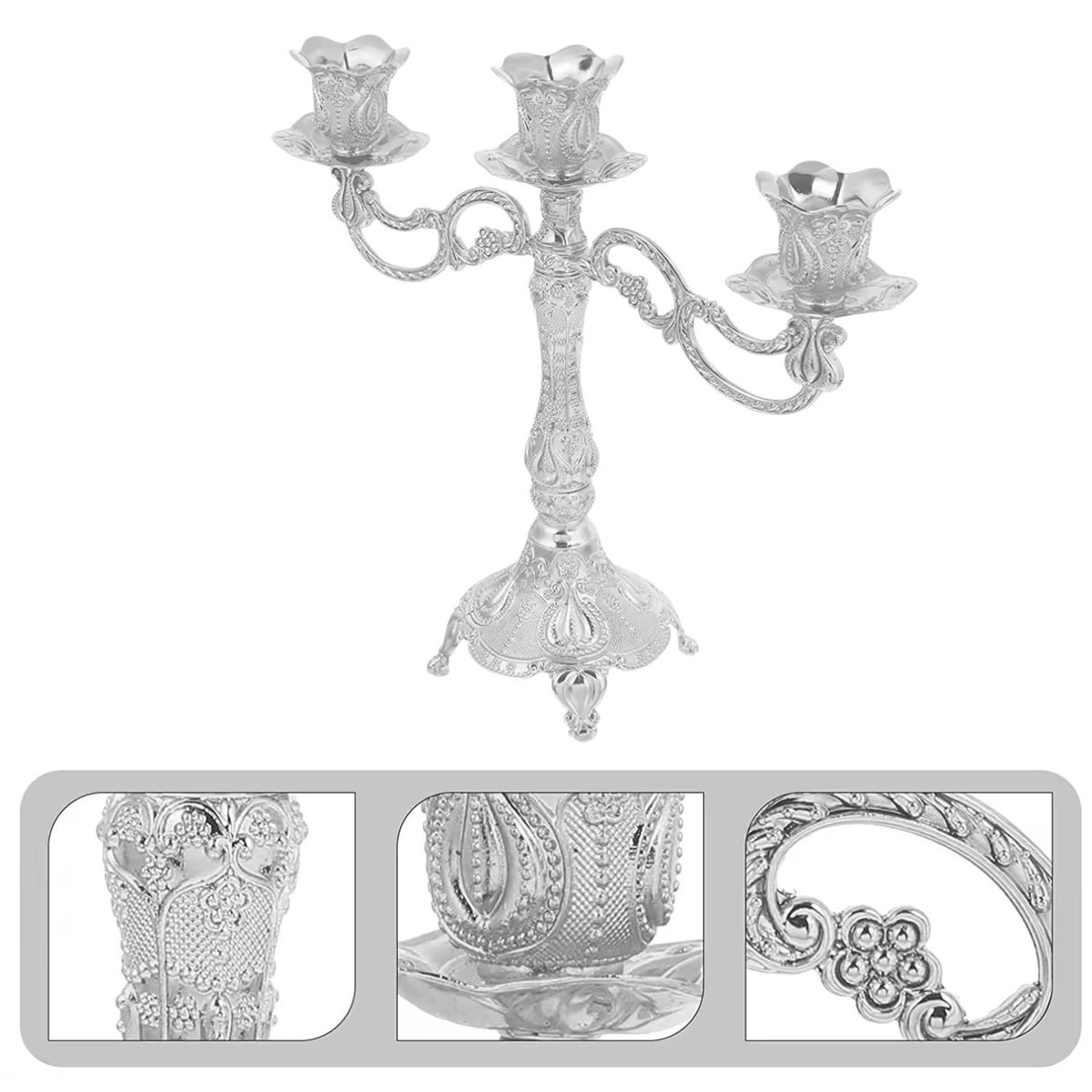 GENERICO - Candelabro 3 Brazos Diseño Elegante